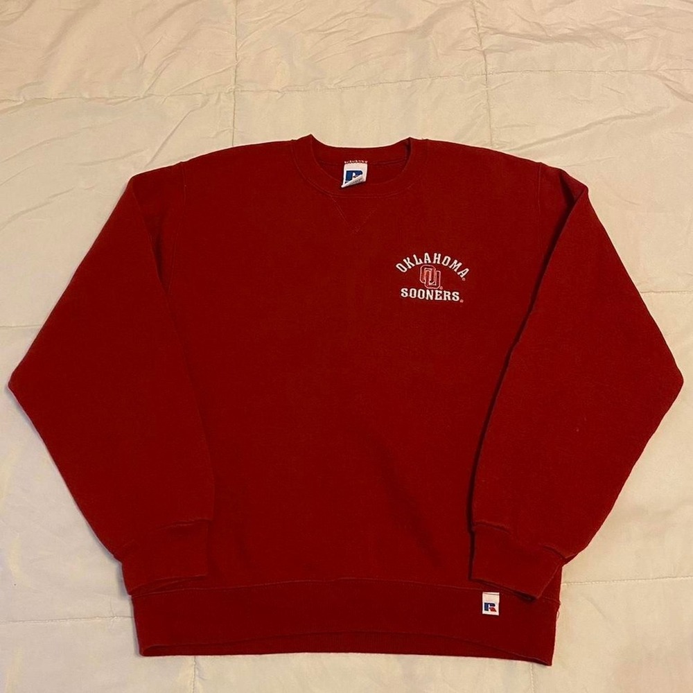 Russell-athletic Oklahoma Sooners Men's Red Sweatshirt